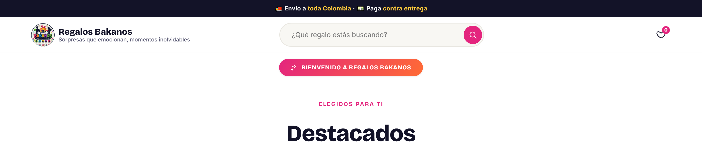 Tienda online Regalos Bakanos